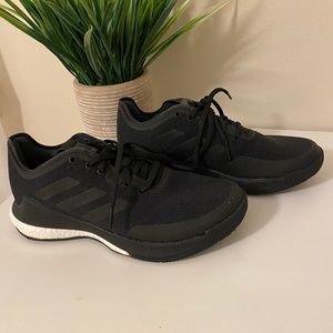 Adidas Crazyflight black tennis shoes size 6.5